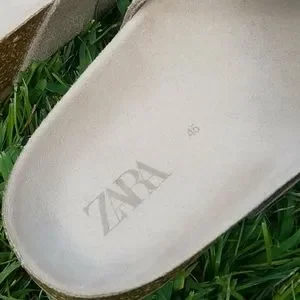 Zara | Shoes | Zara Suede Leather Cork Slide Sandals For Men  display picture 3